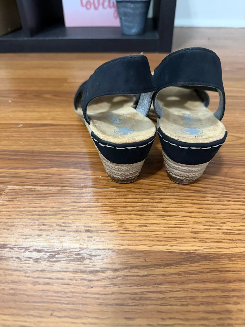 Rieker Fanni H6 Wedge Slingback Island Comfort Sandals Size 9 (40)